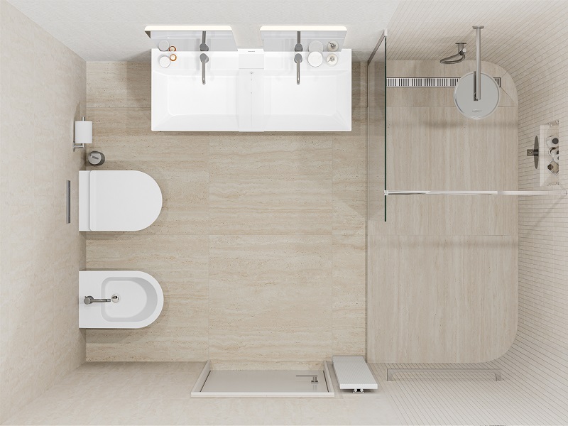 Ванная комната Сан-Марко с душевой зоной Ванная комната Сан-Марко с душевой зоной