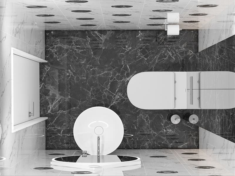 Туалетная комната Коррер современная Туалетная комната Коррер современная