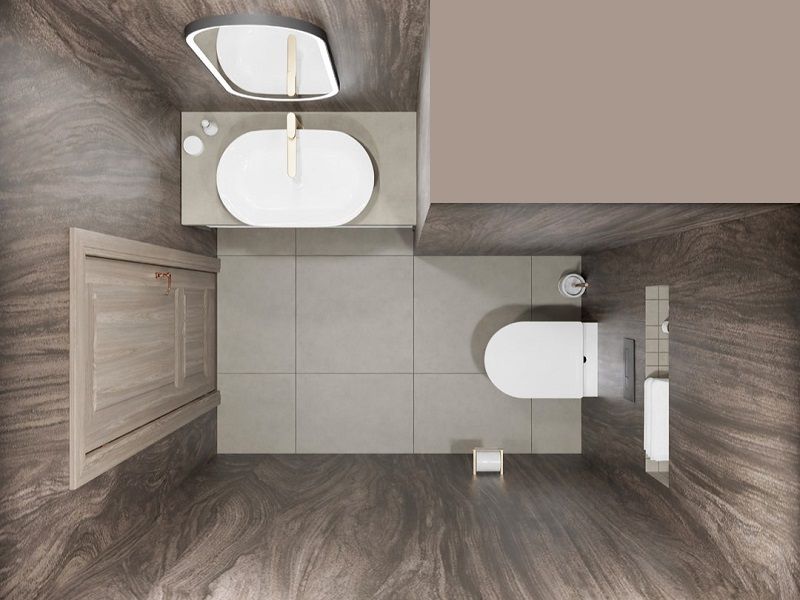 Туалетная комната Про Чементо / Ноче Туалетная комната Про Чементо / Ноче