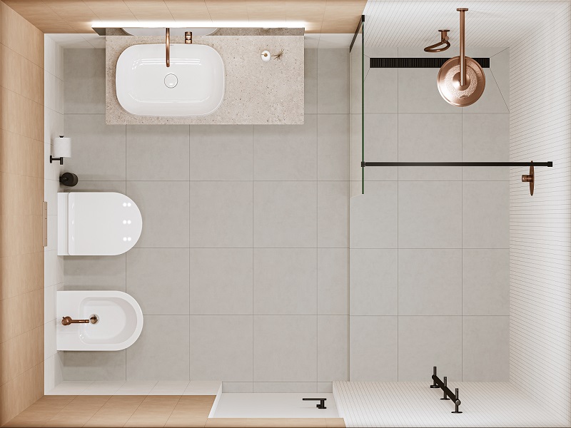 Ванная комната с душевой Каннареджо