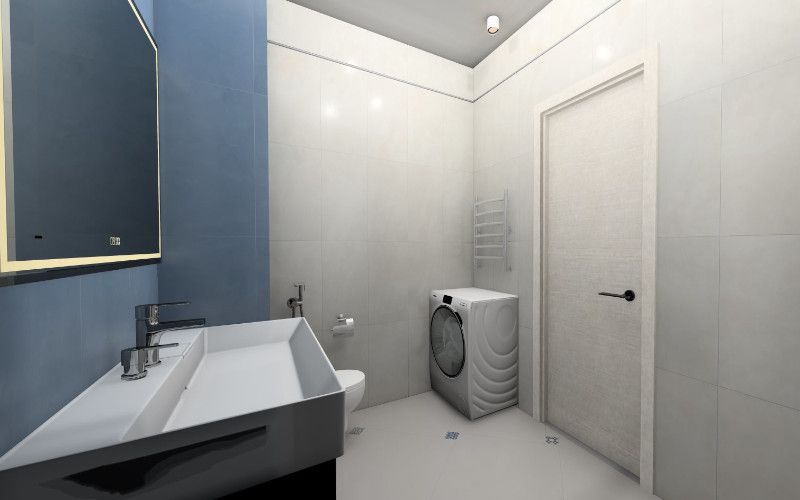 Совмещенный санузел Онда в стиле пэчворк