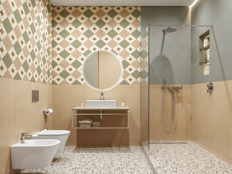 Ванная комната с душевой Арабески Марокко Ванная комната с душевой Арабески Марокко