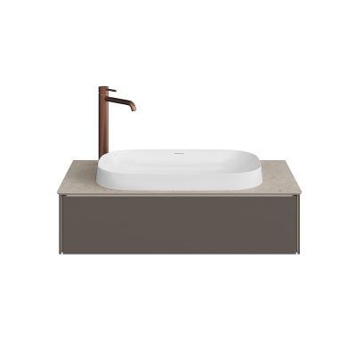 Тумба Magica/Маджика подвесная 90, 1 ящик, вечерний серый матовый                         