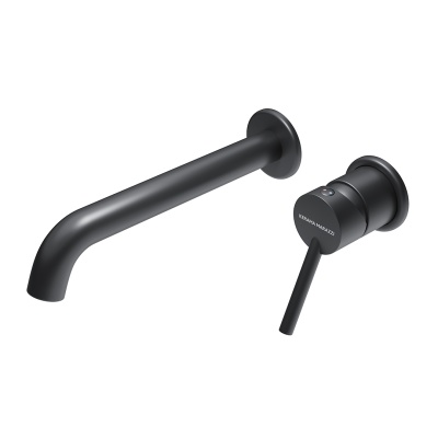 Смеситель для раковины XPro/Икс-Про настенный с внутренней частью, матовый черный