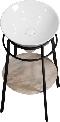 Металлическая структура Cono/Коно напольная 44, черная матовая