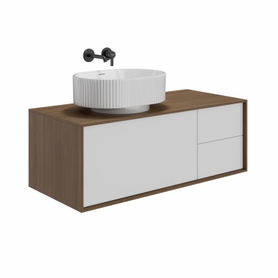 Раковина ARTBASIN Vento/АртБейзин Венто накладная 50, белая глянцевая