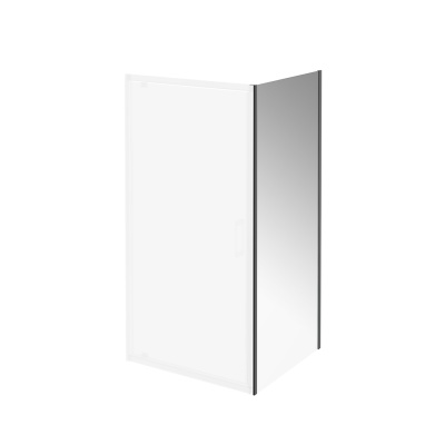 Душевая боковая панель Vetro/Ветро, 90х195, матовый черный