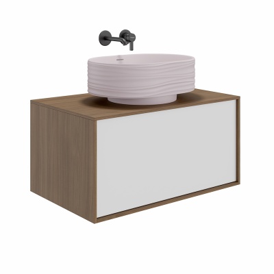 Раковина ARTBASIN Sabbia накладная 50, мальва матовая