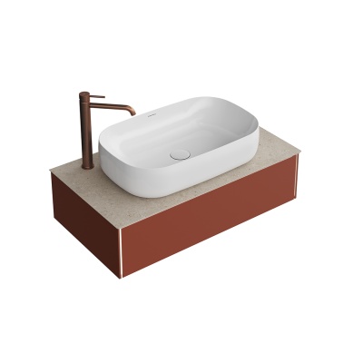 Тумба Magica/Маджика подвесная 90, 1 ящик, венецианский красный матовый Тумба Magica/Маджика подвесная 90, 1 ящик, венецианский красный матовый