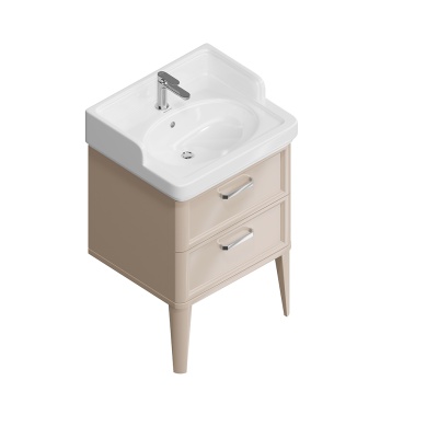 Тумба Pompei/Помпеи напольная с 2 ящиками 60, камео бежевый глянцевый Тумба Pompei/Помпеи напольная с 2 ящиками 60, камео бежевый глянцевый