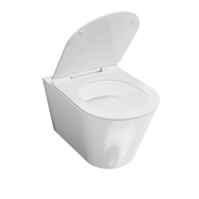 Унитаз PLAZA Modern подвесной безободковый, белый глянцевый