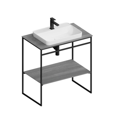 Металлическая структура Plaza Next/Плаза Некст напольная 80, черная матовая Металлическая структура Plaza Next/Плаза Некст напольная 80, черная матовая