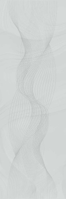 Декор Веро голубой светлый глянцевый обрезной 40x120x1