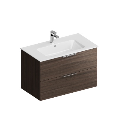 Тумба Piano/Пиано подвесная с ящиками 85, дымчатый вяз