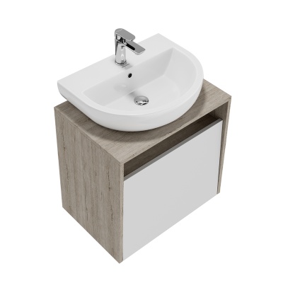 Тумба Pro/Про подвесная 1 ящик 60, белая глянцевая Тумба Pro/Про подвесная 1 ящик 60, белая глянцевая