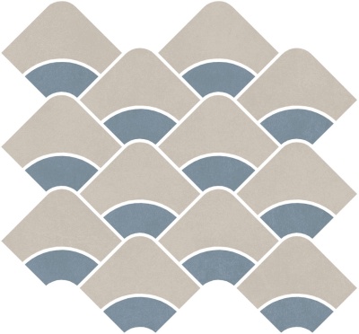 Декор Таделакт наборный серый светлый, синий светлый матовый обрезной 30x28x0,9 Декор Таделакт наборный серый светлый, синий светлый матовый обрезной 30x28x0,9