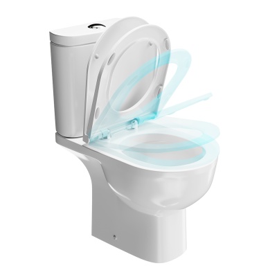 Сиденье Buongiorno Pro/Бонджорно Про для унитаза, белое глянцевое