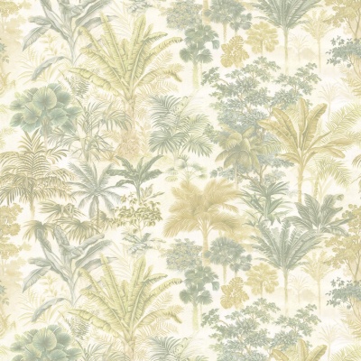 Обои виниловые Оазис мотив, зелёный Обои виниловые Оазис мотив, зелёный