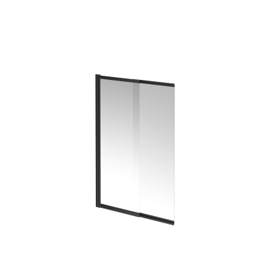 Шторка на ванну Vetro/Ветро, раздвижная/распашная, 100х150, матовый черный Шторка на ванну Vetro/Ветро, раздвижная/распашная, 100х150, матовый черный