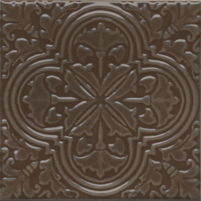 Декор Фес коричневый глянцевый 15x15x0,77 Декор Фес коричневый глянцевый 15x15x0,77