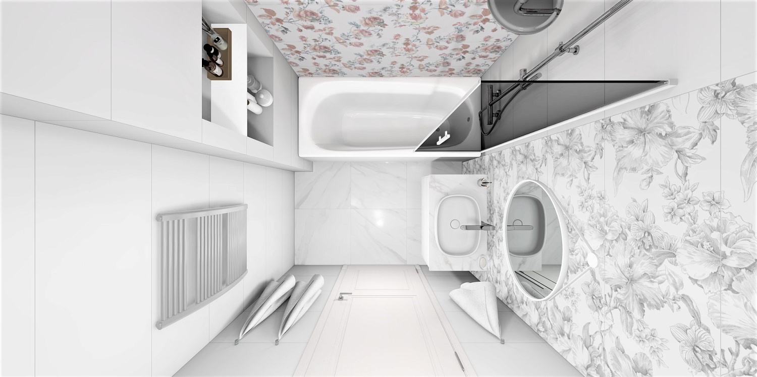 Ванная комната Монфорте / Монте Тиберио Ванная комната Монфорте / Монте Тиберио