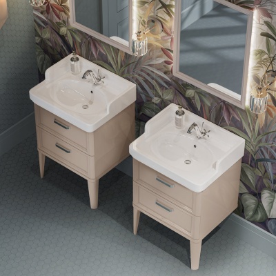 Раковина Pompei/Помпеи подвесная/мебельная 60, белая глянцевая Раковина Pompei/Помпеи подвесная/мебельная 60, белая глянцевая