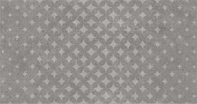 Декор Фондамента серый орнамент 60x119,5x1,1