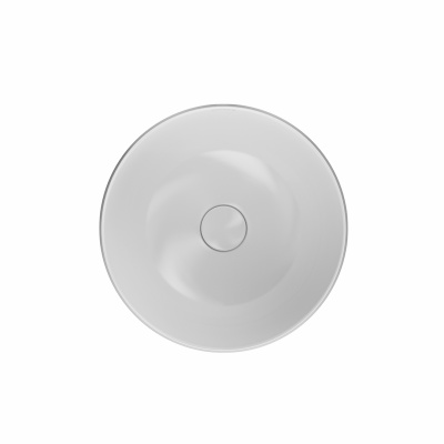 Раковина Magica/Маджика накладная 42, белый глянцевый