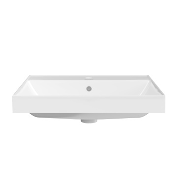 Раковина Cubo/Кубо подвесная\мебельная 60, белая глянцевая Раковина Cubo/Кубо подвесная\мебельная 60, белая глянцевая