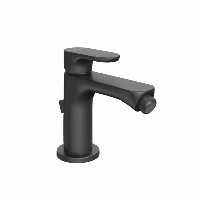 Смеситель для биде Ole/Оле однорычажный с донным клапаном, матовый черный