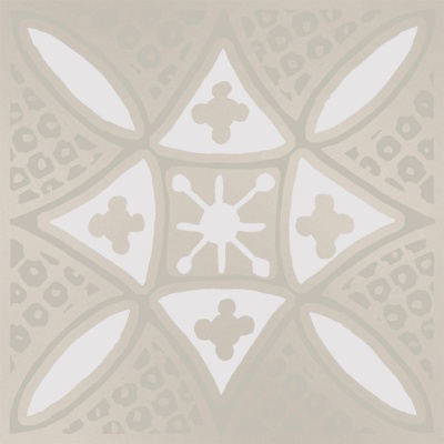 Декор Бахия 2 серый светлый глянцевый 9,8x9,8x0,7