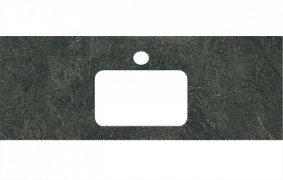 Столешница из керамогранита Риальто 120, зеленый темный матовый