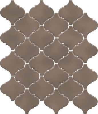 Арабески Марокко коричневый тёмный глянцевый 26x30x0,7