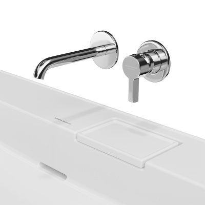 Раковина Logica/Лоджика мебельная\подвесная без отверстий 90, белая глянцевая