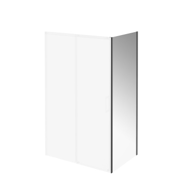 Душевая боковая панель Vetro/Ветро, 80х195, матовый черный