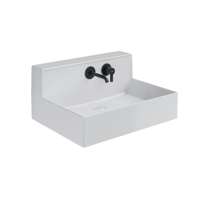 Раковина Logica M/Лоджика М мебельная\подвесная cо встроенным смесителем 65, белая глянцевая