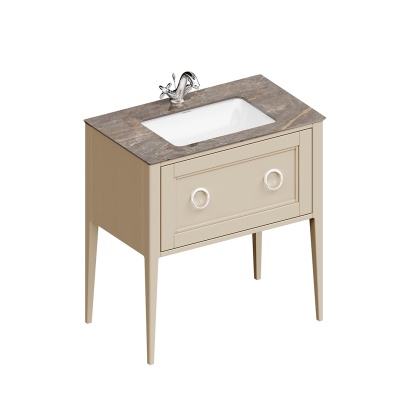 Тумба Plaza Classic/Плаза Классик напольная с ящиком 80, капучино матовый