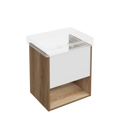 Тумба Pro/Про подвесная 1 ящик 55, швейцарский вяз Тумба Pro/Про подвесная 1 ящик 55, швейцарский вяз