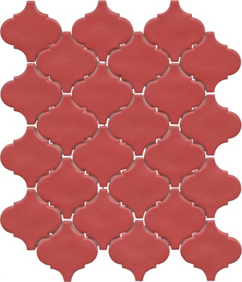 Арабески Марокко красный матовый 26x30x0,7