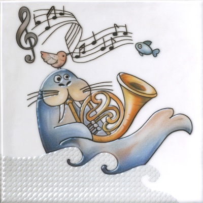 Декор Симфония 4 глянцевый 20x20x0,69