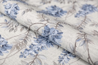 Обои виниловые Эдем мотив, серый, синий