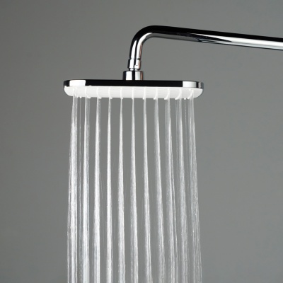 Душевая колонна квадратная FONTE на 2 потока без смесителя, черный матовый Душевая колонна квадратная FONTE на 2 потока без смесителя, черный матовый