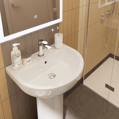 Раковина BUONGIORNO подвесная 55, белая глянцевая Раковина BUONGIORNO подвесная 55, белая глянцевая