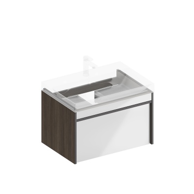 Тумба MODULA подвесная 70 с ящиком 1+1, арабика Тумба MODULA подвесная 70 с ящиком 1+1, арабика