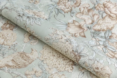 Обои виниловые Азулежу мотив, зеленый Обои виниловые Азулежу мотив, зеленый