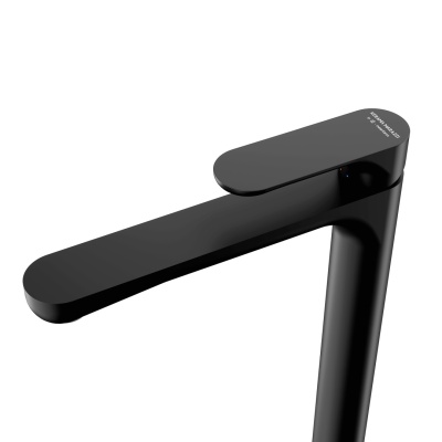 Смеситель для раковины OLE однорычажный высокий без донного клапана, матовый черный Смеситель для раковины OLE однорычажный высокий без донного клапана, матовый черный