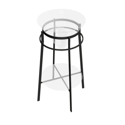 Металлическая структура CONO напольная 44, черная матовая Металлическая структура CONO напольная 44, черная матовая