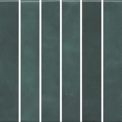 Декор Фес мозаичный зелёный тёмный глянцевый 15x15x0,77