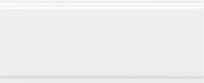 Бордюр Флориан белый матовый обрезной 30x12x1,3 Бордюр Флориан белый матовый обрезной 30x12x1,3