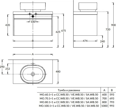 Тумба MODULA подвесная 70 с ящиком 1+1, белая глянцевая Тумба MODULA подвесная 70 с ящиком 1+1, белая глянцевая
